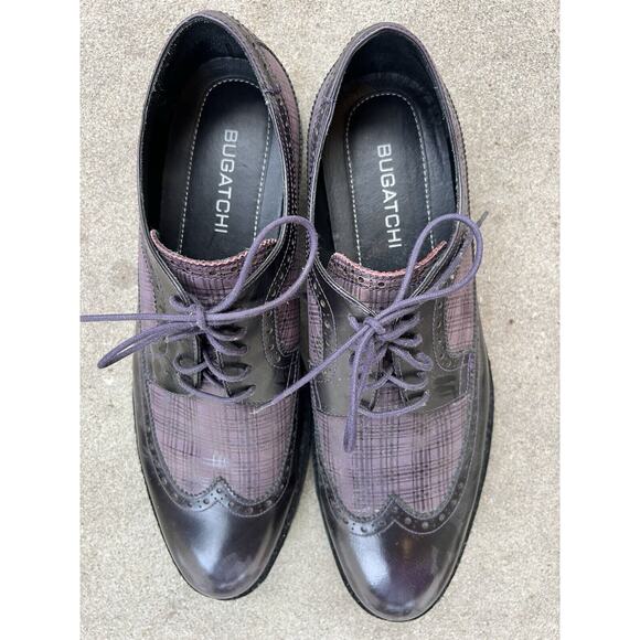 BUGATCHI Wingtip Oxford Dress Shoes Size 11.5 - Picture 2 of 5